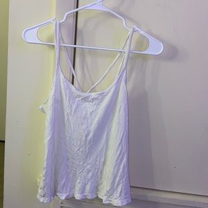 Strappy white tank top
